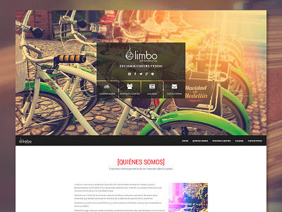 Limbo website bike btl design ui ux web website