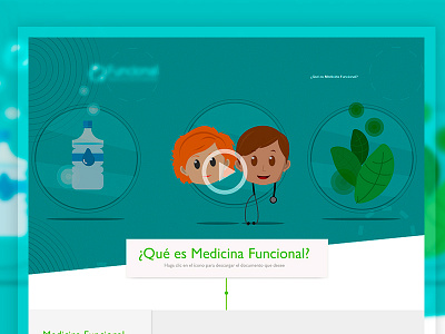 Landing page - Funtional archives data design flat home landingpage medicine web wireframe