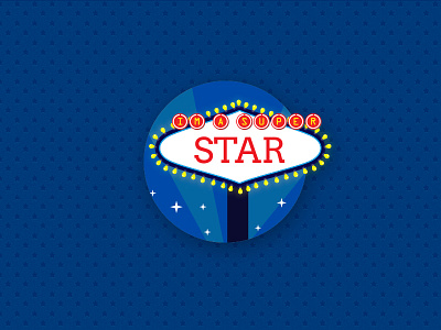 Super Star icon flat icon ligth pattern stars vegas