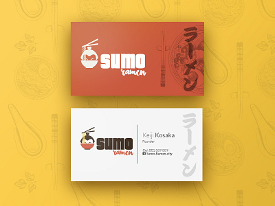 Business Card Sumo - Ramen branding business card corporate design freelancer graphic identity illustration studio style