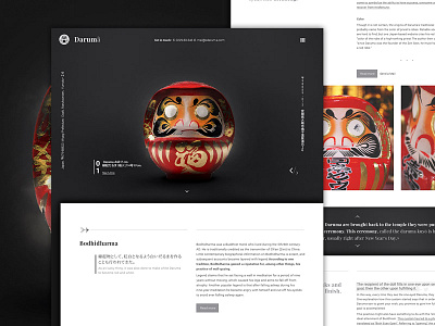 UI Challenge - Landing Daruma blogging clean design landing minimal ui ux web webdesign website