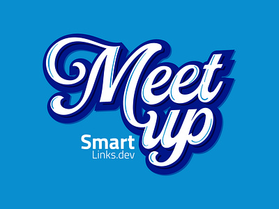 Meet Up Logo blue icons lettering logo meetup smart typo ui ux