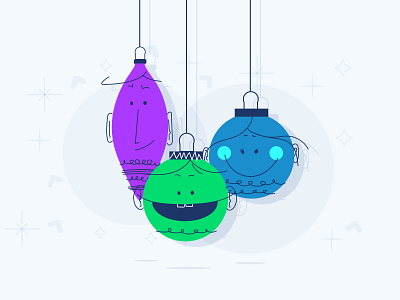 Smart Christmas blue christmas icon illustration illustrator ux vector web