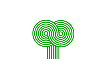 Infinity Tree 80s environmental graphicdesign green illustration infinity infinitytree minimal recycle stripy stripydesign tree