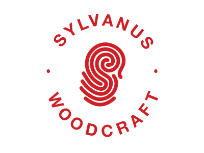 Sylvanus Woodcraft carpentrylogo illustrator lineart logodesign logorefresh s swirls sylvanus thumbprint thumbprintlogo woodcraft