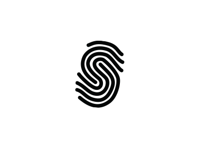 Thumbprint "S" designidea interlock logo loop minimaldesign s squarespace stripylogo thumbprint thumbprintdesign woodcraftlogo