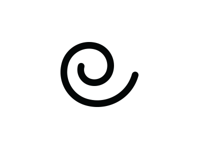 Spiral "e" logo concept