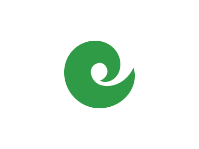 Spiral "e" logo concept III