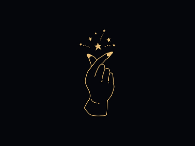 Magic spark artmemos click click fingers halloween halloween2018 hand illustration line drawing magic spark spooky stars tada tattoo trickortreat witch witchy