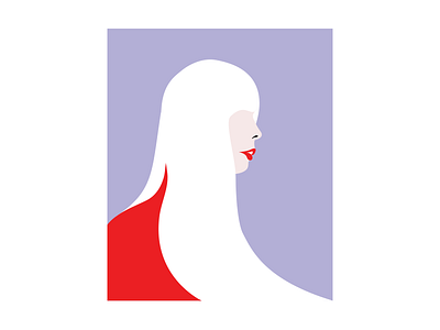 Joni (Red) 100 day project 70s artmemos bold design illustration joni joni mitchell mighty woman minimal minimal design minimal illustration pop pop art portrait retro