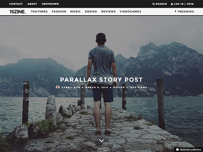 15zine Wordpress Magazine for 2015 - Parallax Post