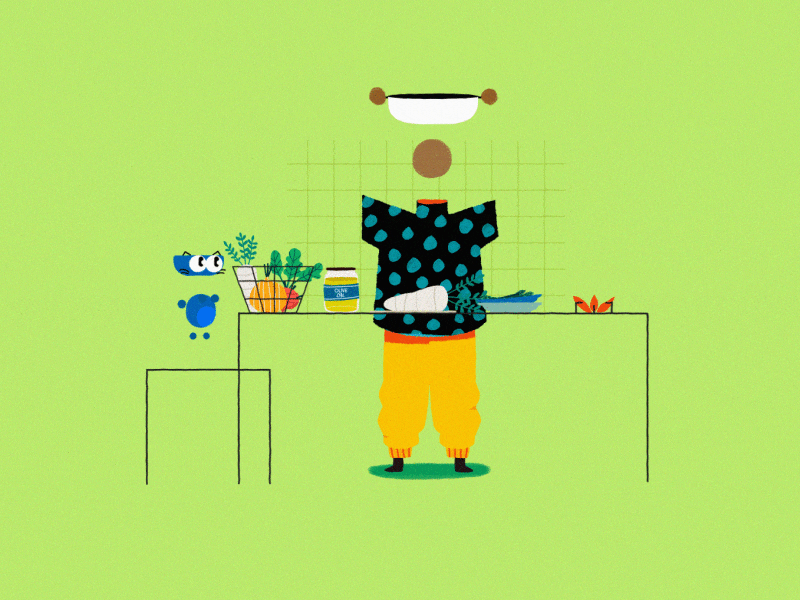 The Foodie adobe aftereffects adobe illustrator after effects animation character design procrastination