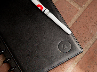 Custom Embossed Notebook branding business cards custom emboss logo notebook pen promo swag