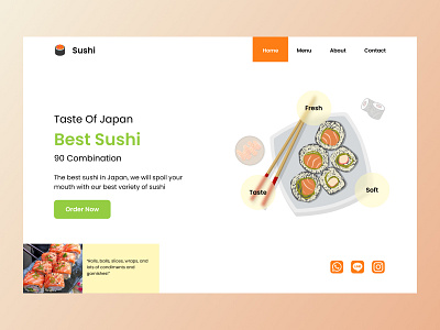 Sushi landing page