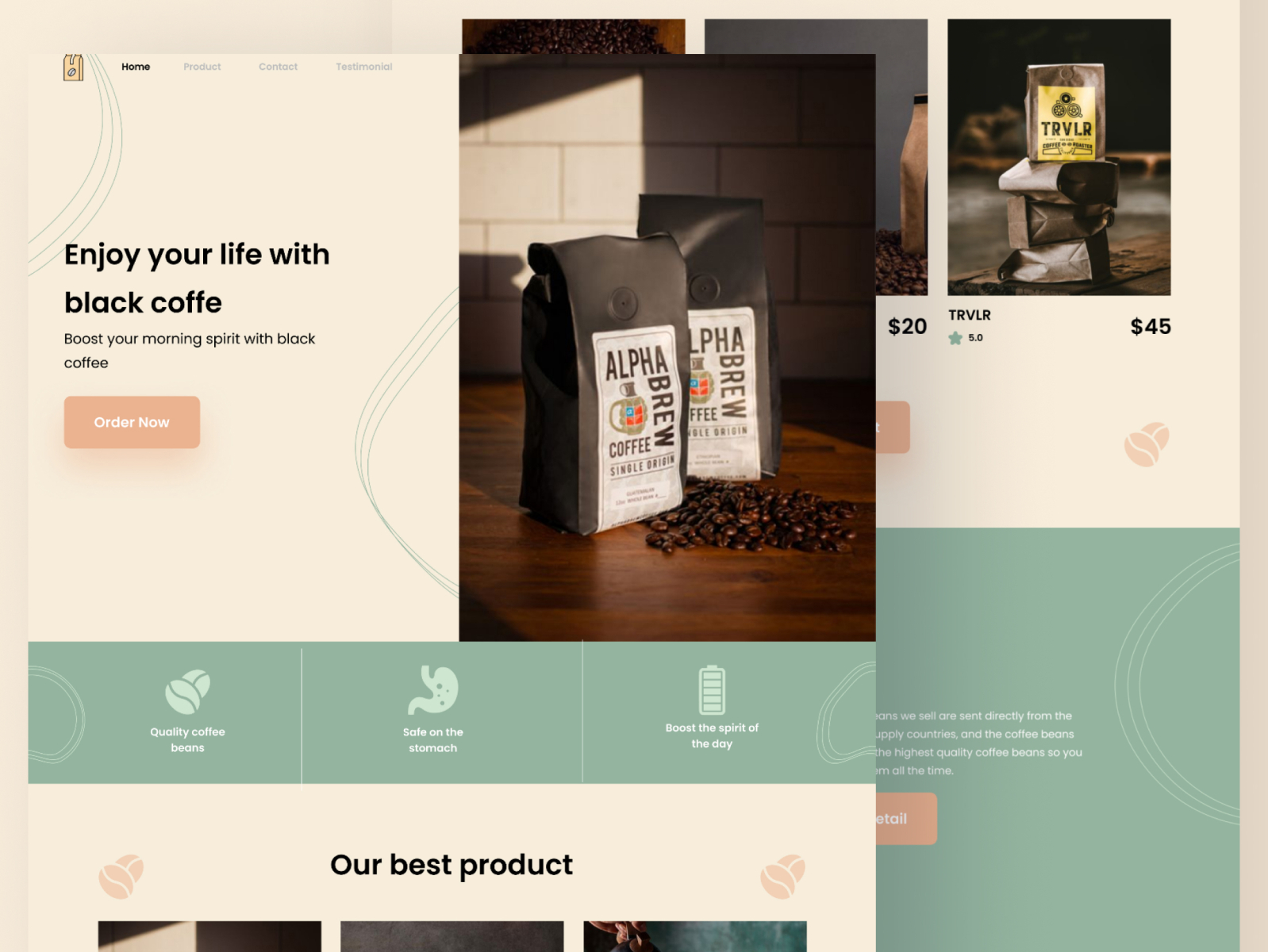 Coffee Bean Shop by Hikaru Studio on Dribbble