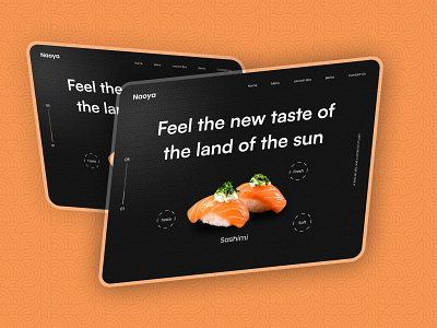 Naoya - Sushi delivery web design