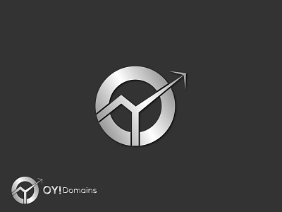 OY! Domains | Flat Minimalist Logo Design By Peramita Puja brand brand identity holographic icon mark o letter logo typography