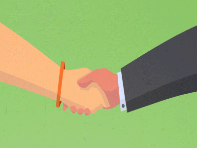 If you hire me, WE'll be happy! ae gif handshake hire me motion graphics parnters partnership