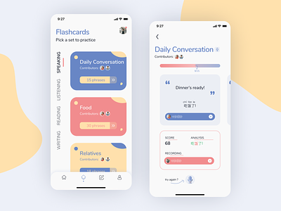 Language Learning App UI Design