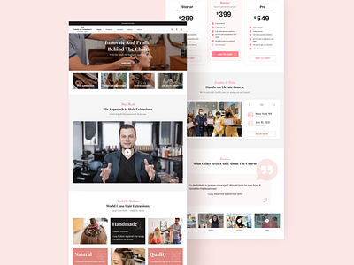 Hair Salon Homepage Design