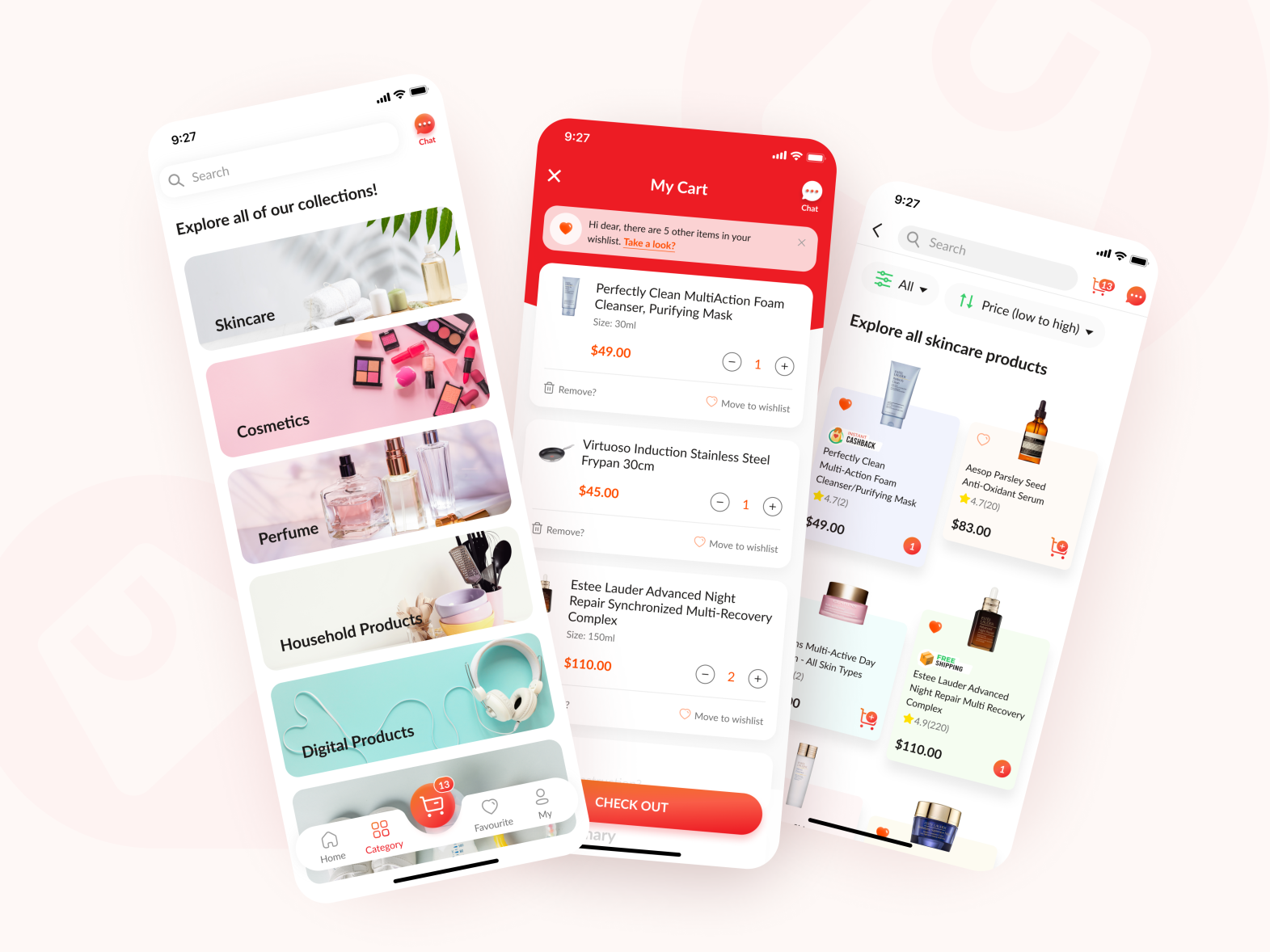 E-commerce App UI Design by Michelle Zhu on Dribbble