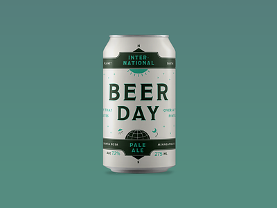 Beer Day beer beer day can concept design friday mock type typography