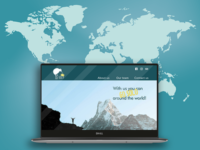 Travel company web-mockup. design ui web