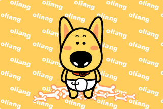 Wowo dog cute dog oliang yellow