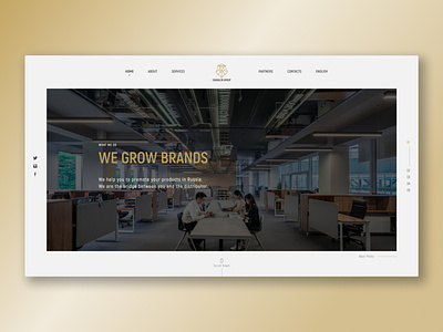Business Site about us branding business site design graphic design header home page logo minimal ui ux uxui web web design web page website
