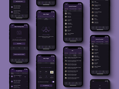 Airport Navigation App Design Concept app application design graphic design ios ios app mobile mobile app mobile application mobile design navigation app ui ux