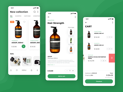 Online Cosmetics Store app catalog design graphic design interface makeevaflchallenge makeevaflchallenge3 minimal mobile mobile app product page shop store ui ux web