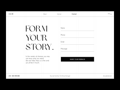 Feedback Form Page Concept