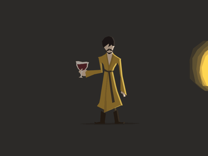 Oberyn with his dranky drank animated gif animation character design game of thrones gif illustration oberyn