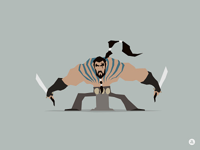 Khal Drogo character design dothraki game of thrones illustration khal drogo