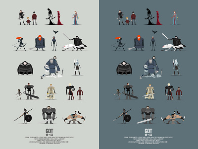 GoT Character Poster I character design game of thrones illustration poster