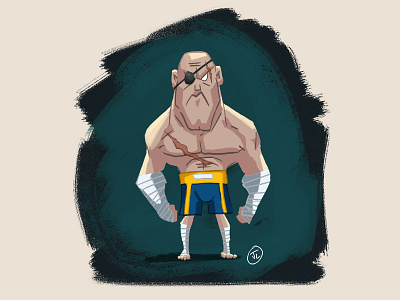 Sagat character design illustration sagat street fighter