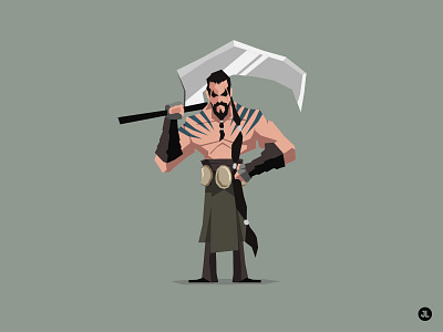 Khal Drogo 2.0 character design game of thrones illustration khal drogo vector