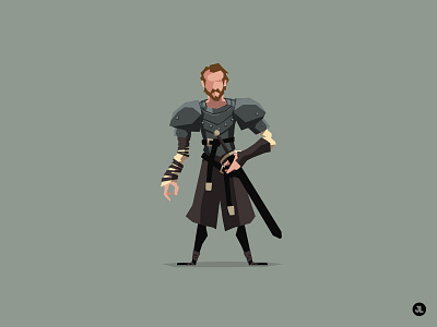 Ser Jorah Mormont character design game of thrones illustration vector