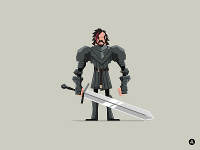 The Hound character design game of thrones illustration the hound vector