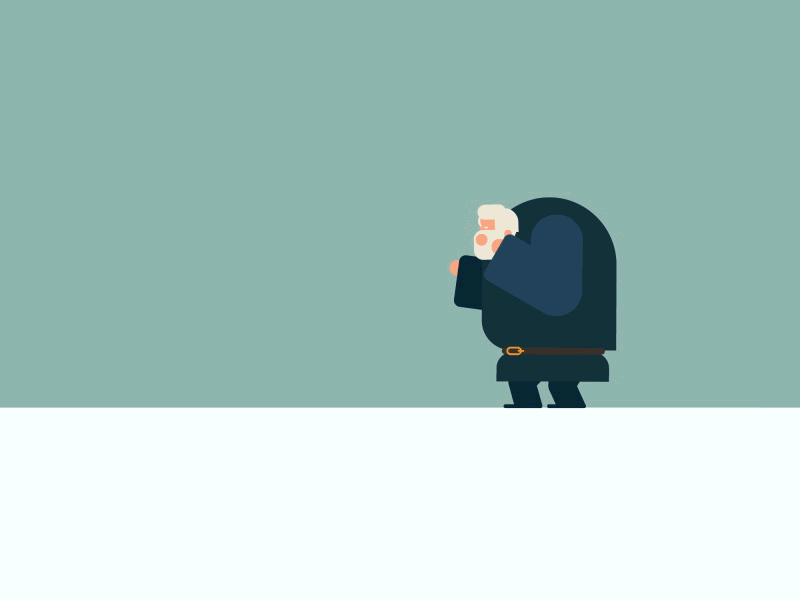 Hodor vs Wight after effects game of thrones skeleton vector motion loop illustration gif design character animation hodor
