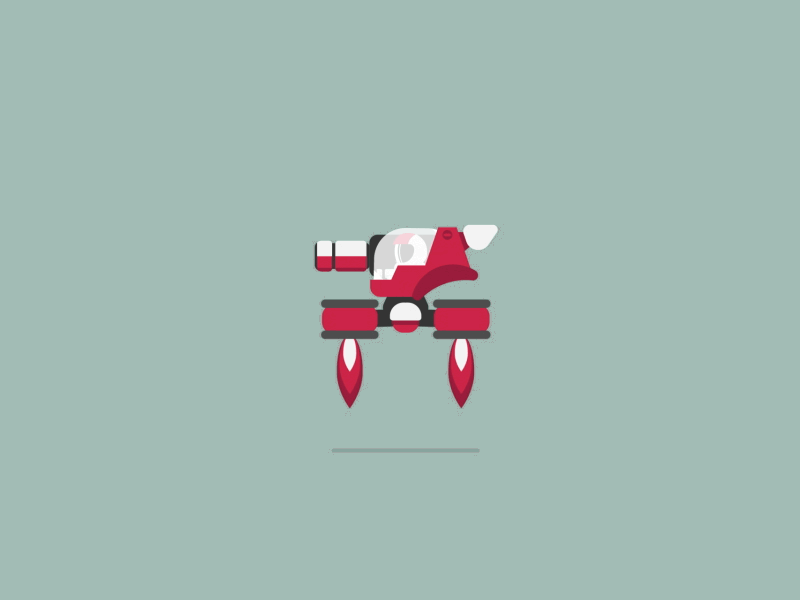 Hover! after effects animation blaster master character design gif illustration loop motion vector video game