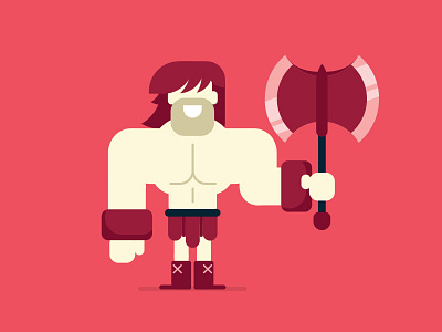 Thor - Warrior character design gauntlet illustration nes nintendo vector video game