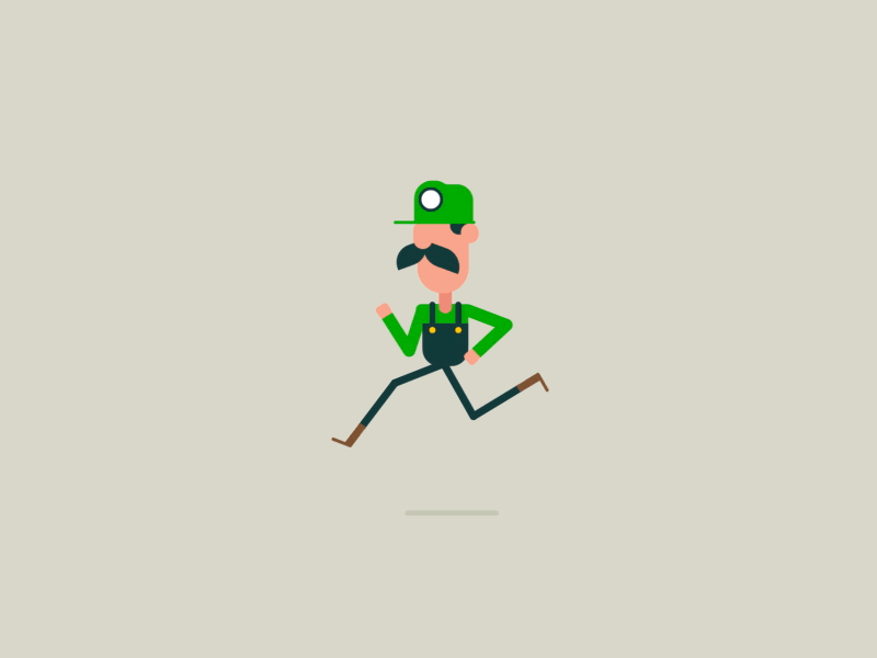Luigi doing what Luigi does best after effects animation character design gif illustration loop luigi motion graphics super mario bros vector video game