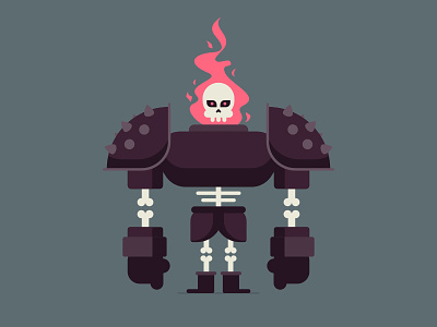 Bone Thug bone character design fire flame illustration skull thug vector video game