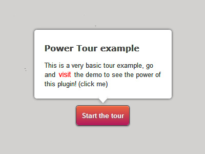 jQuery Power Tour balloon guide helper jquery plugin tooltip tour ui