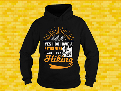 Yes i do have a retirement plan i plan to go hiking branding design illustration logo t shirt design t shirt graphic t shirt illustration t shirt mockup t shirt mockup template t shirt print t shirts tshirt tshirt art tshirt design tshirtdesign tshirts typography ui ux vector