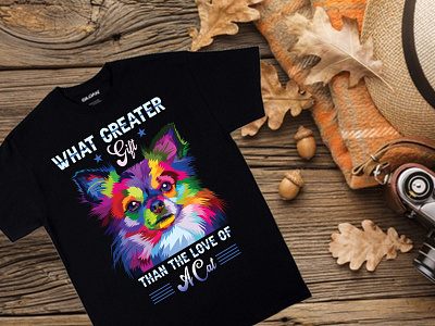 What creater gift than the love of a cat branding cat cat art cat drawing cat illustration cat lady cat logo catalog catalogue categories cats cattshirt t shirt design t shirt mockup t shirts typography