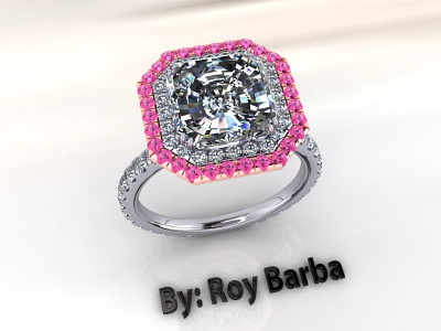 Engagement ring 3d model 3d rendering jewelry design luxury matrix rhino 3d rhinoceros v ray