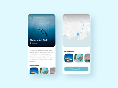 Discover - Travel Activities app branding clean concept design flat globe maldives minimal modern style travel travel app travelapp typography ui ux