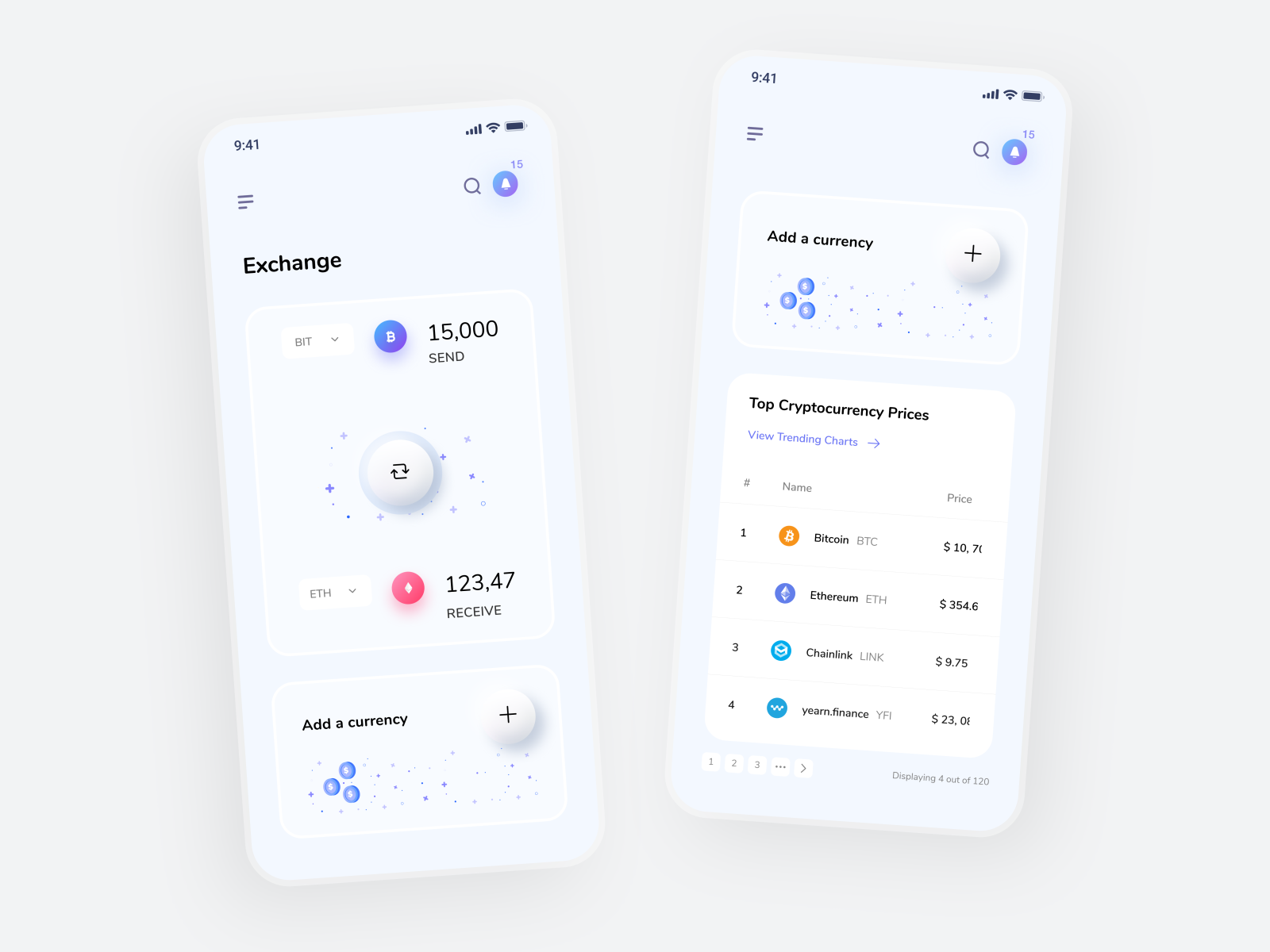 Crypto - Cryptocurrency App by Crazydes - UX UI Design Studio on Dribbble